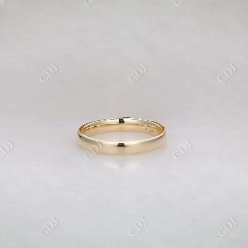 0.06CT Round Cut Natural Diamond Unique Wedding Band