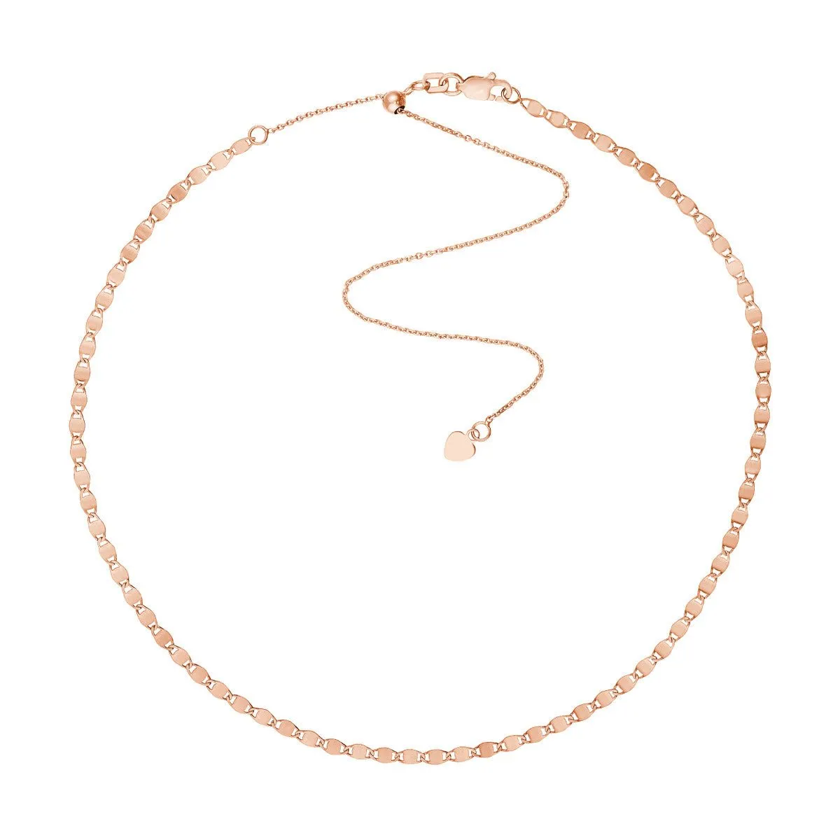 14K Gold Valentino Chain Adjustable Choker