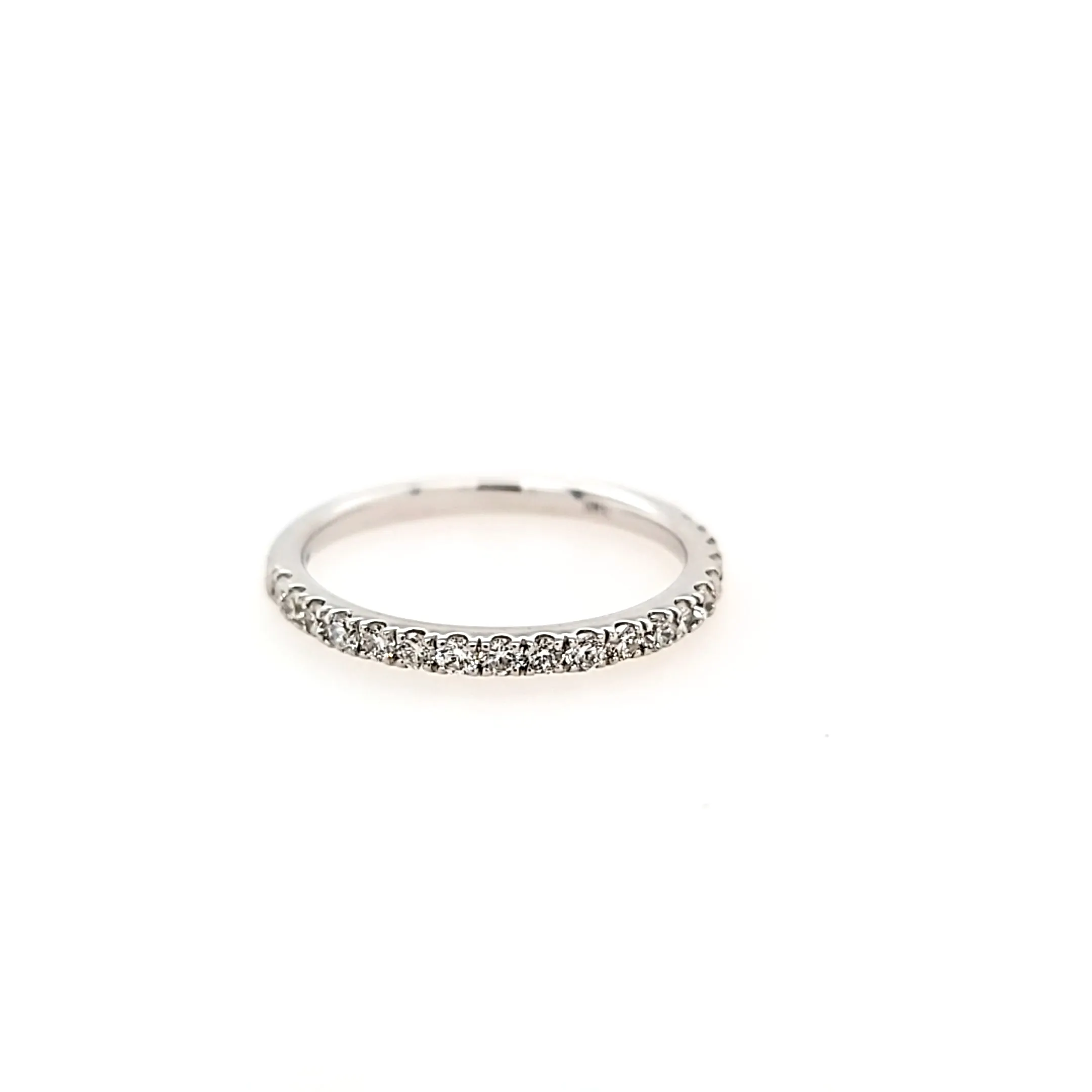 14k White Gold Diamond Halo Engagement & Wedding Band Set (I7464)