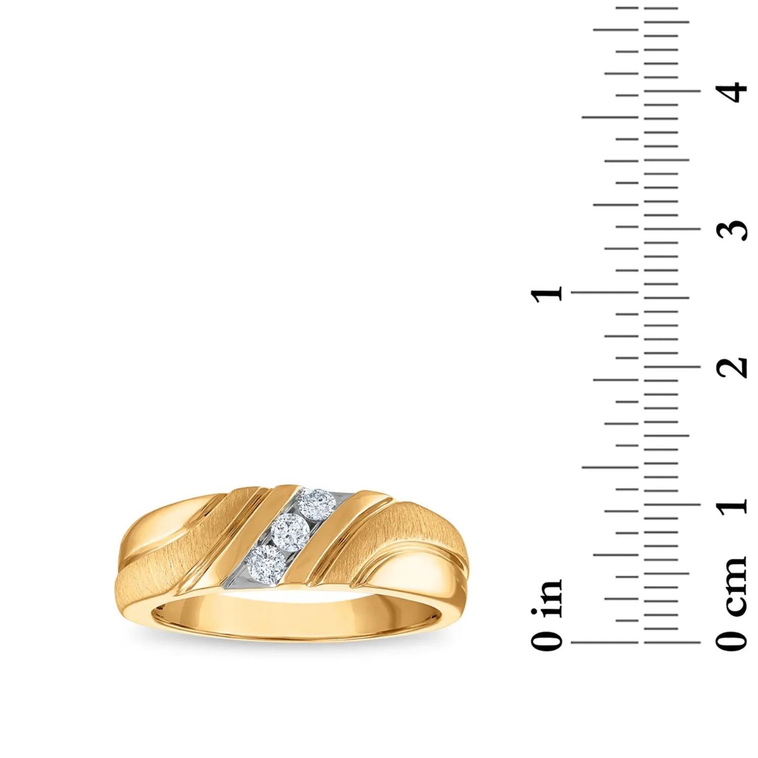1/5 CTW Diamond Wedding Ring in 10KT Yellow Gold