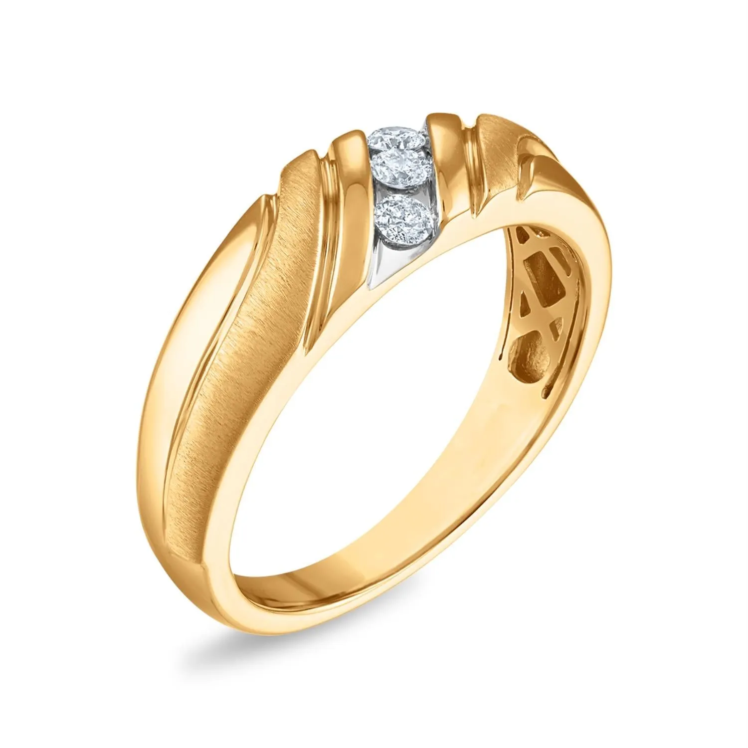 1/5 CTW Diamond Wedding Ring in 10KT Yellow Gold