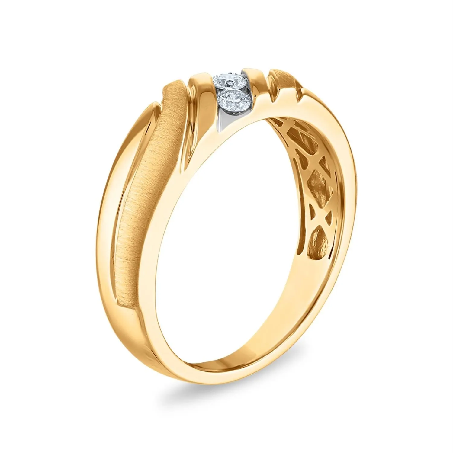 1/5 CTW Diamond Wedding Ring in 10KT Yellow Gold