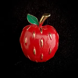 1970s Napier Apple Brooch