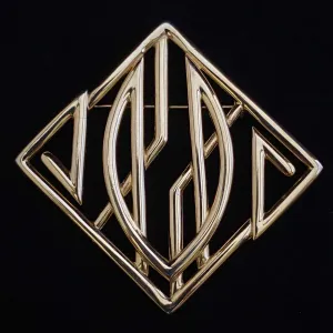 1980s Monet Geometric Brooch