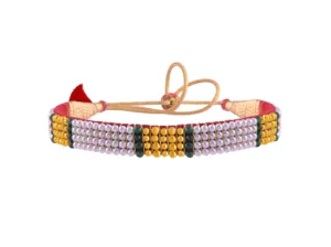 22k Refined Tushi Gold & Pearl Choker With Green Beads