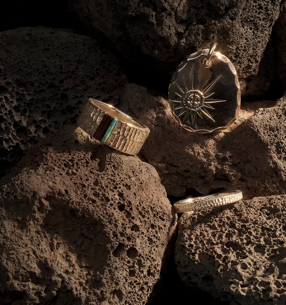 925 Silver Radiation Metal Top