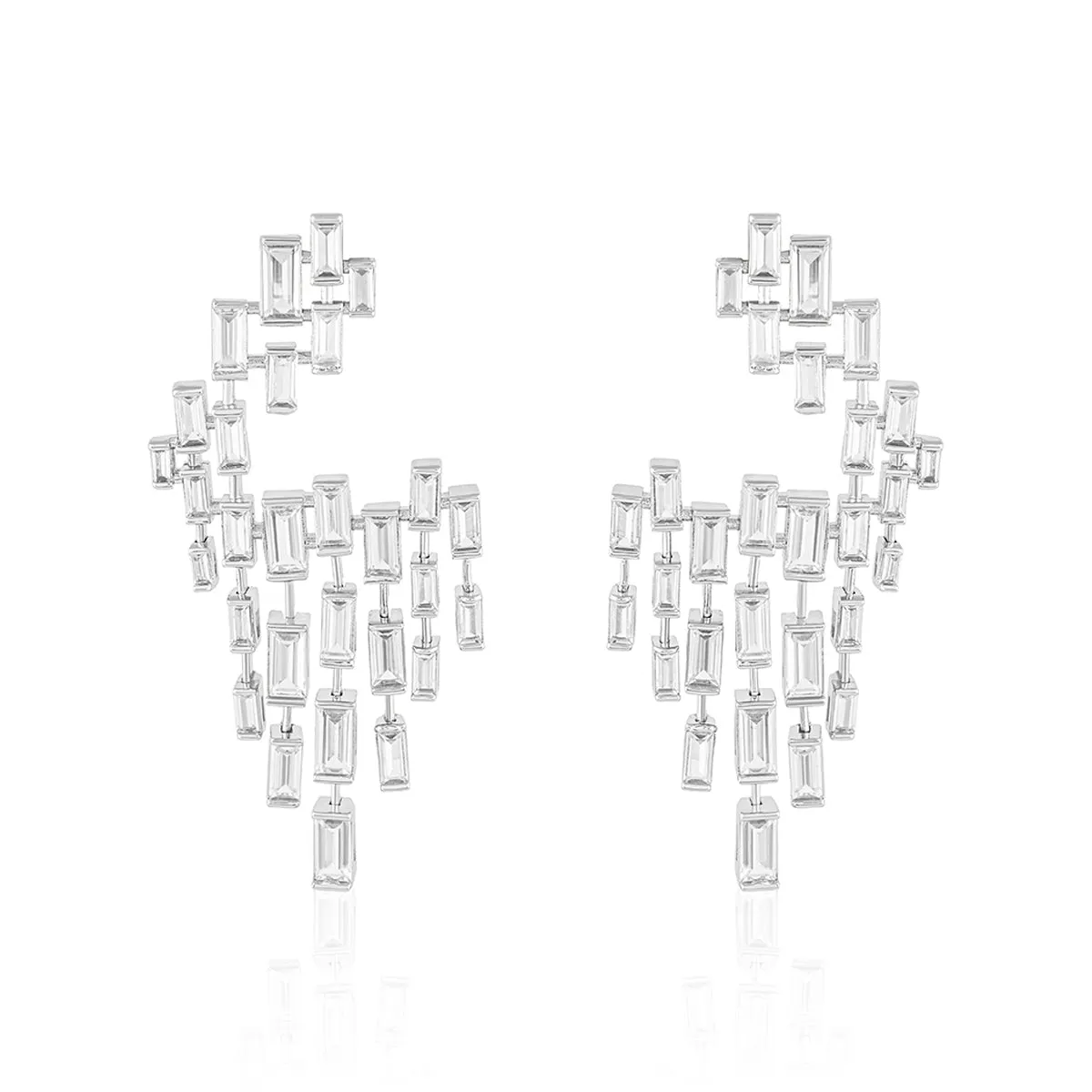 Abstract Chandelier Statement Earrings