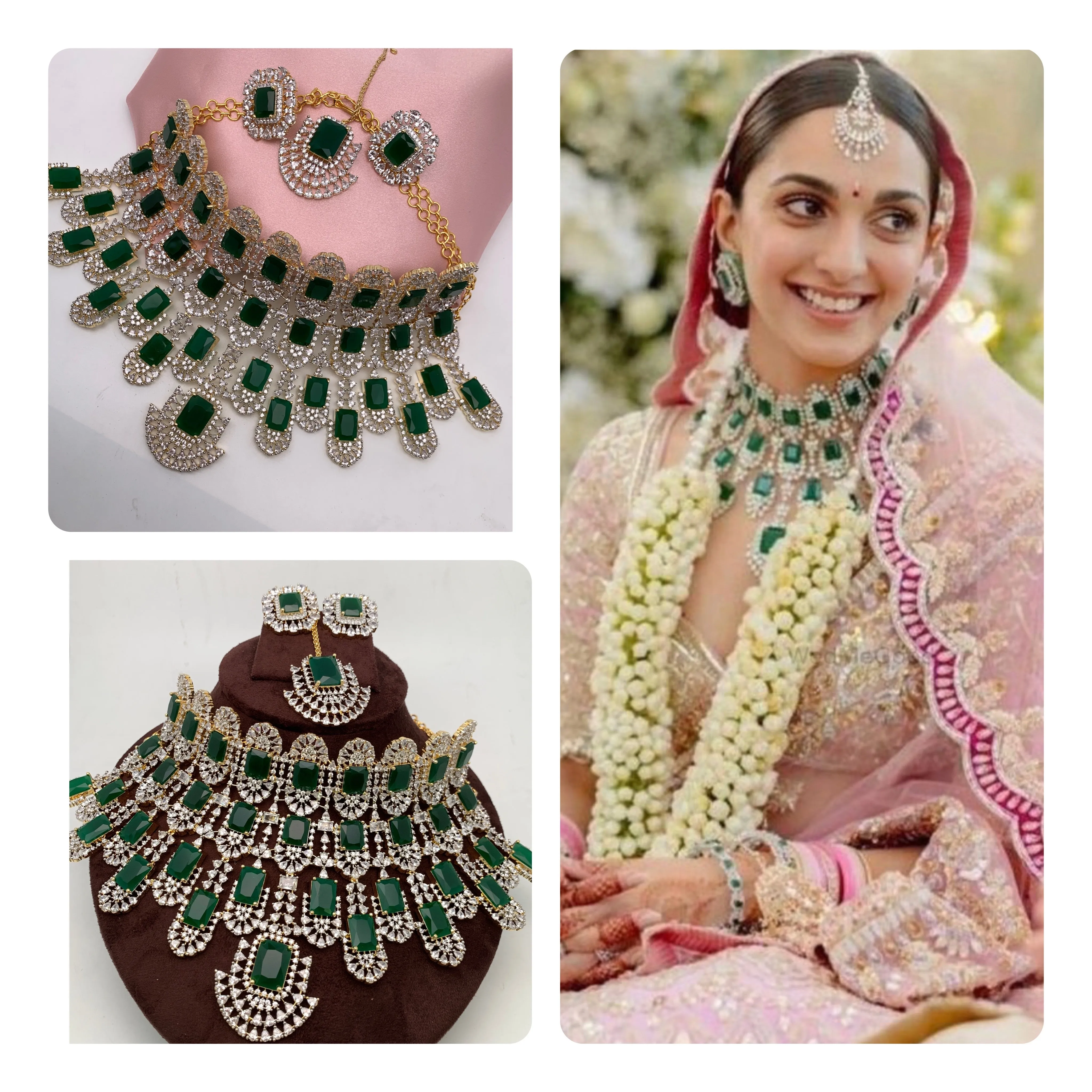 AD Emerald Green Bridal Kiara Inspired Choker