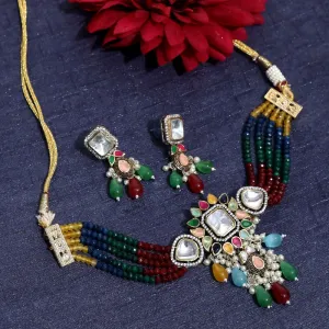 Adelyn Choker Necklace Set With Dori