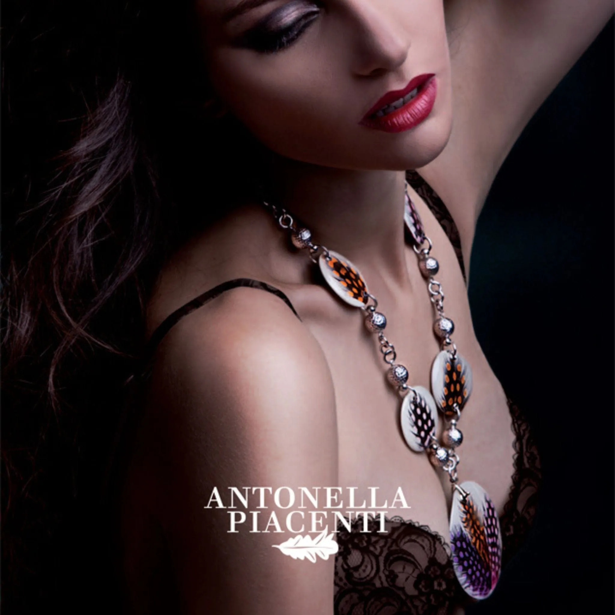 Antonella Piacenti Black Lava Choker 925 Silver