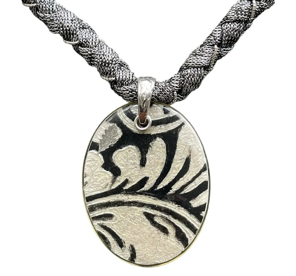 Antonella Piacenti Black Lava Choker 925 Silver