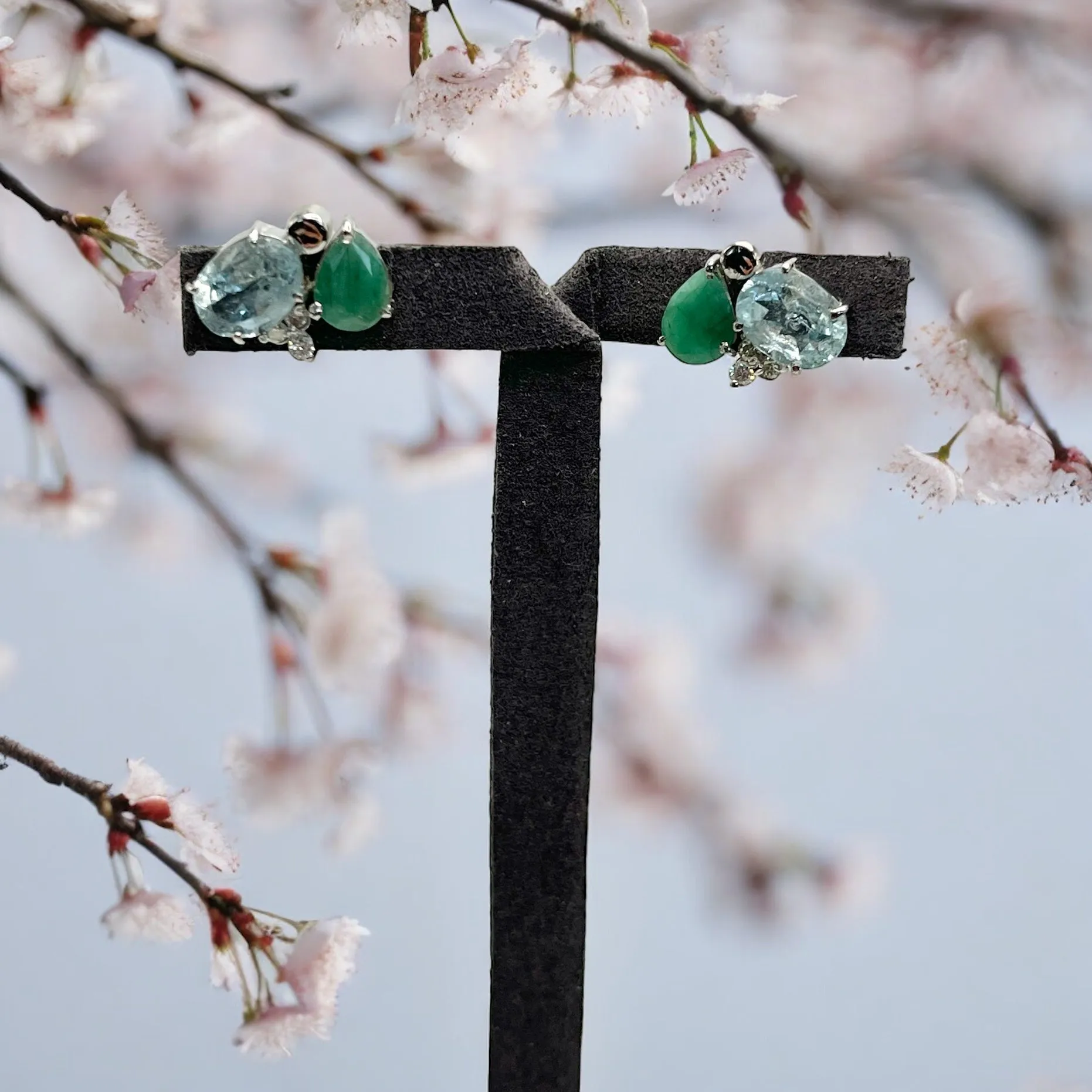 AQUAMARINE AND EMERALD SET