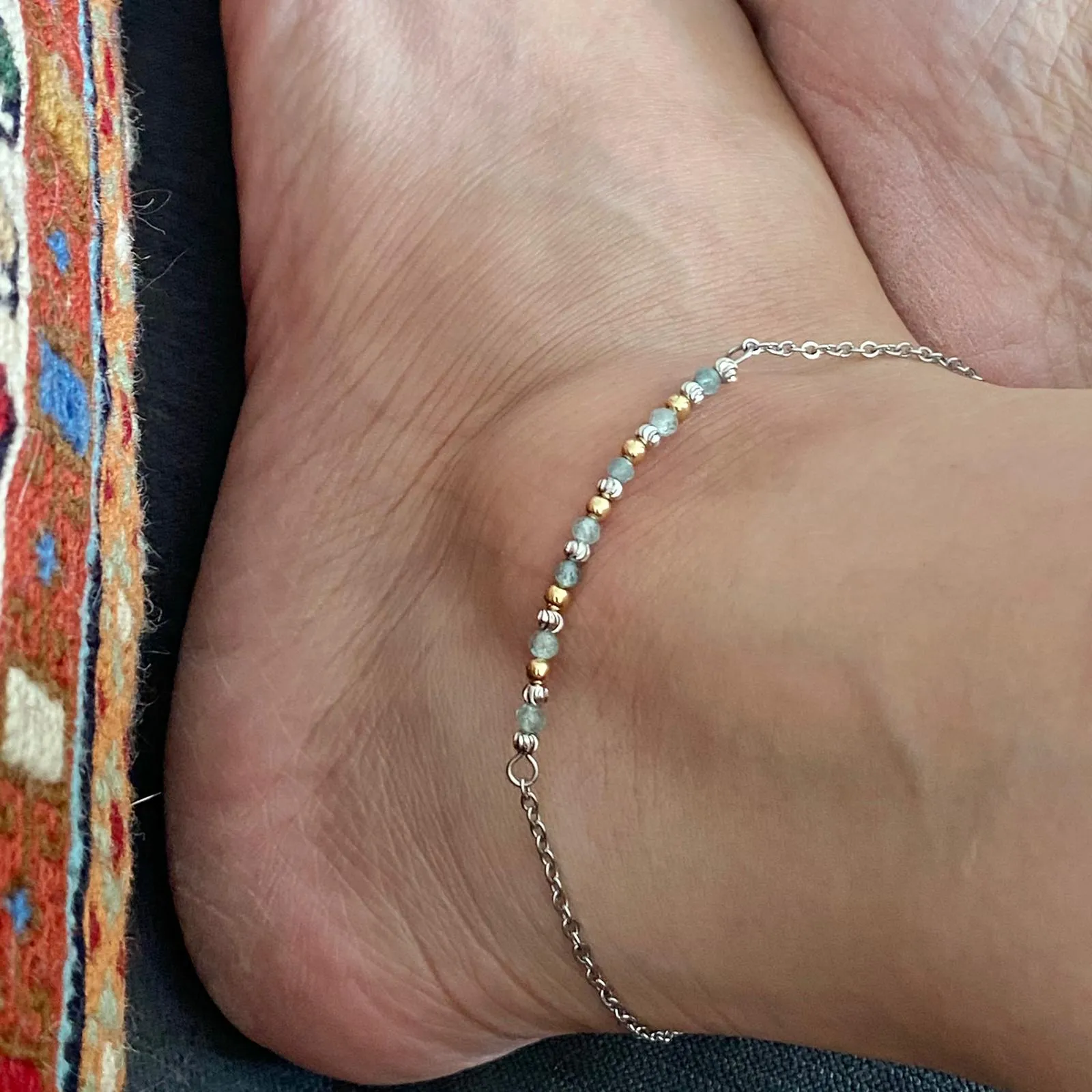 Aquamarine Anklet