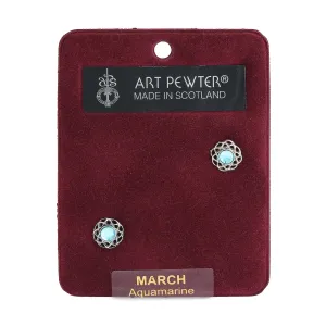 Art Pewter Earrings March