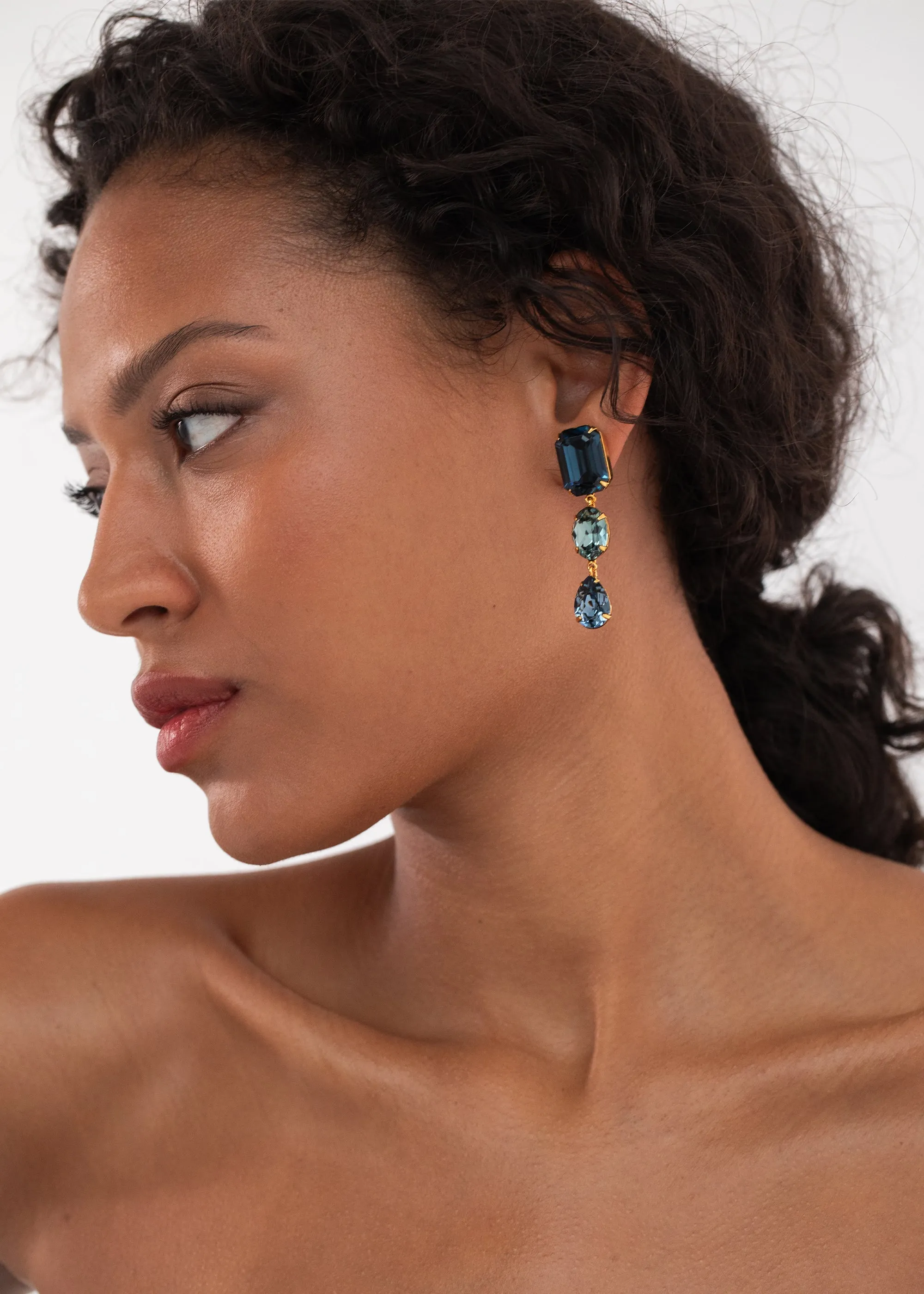 Aviva Earrings -- Sapphire