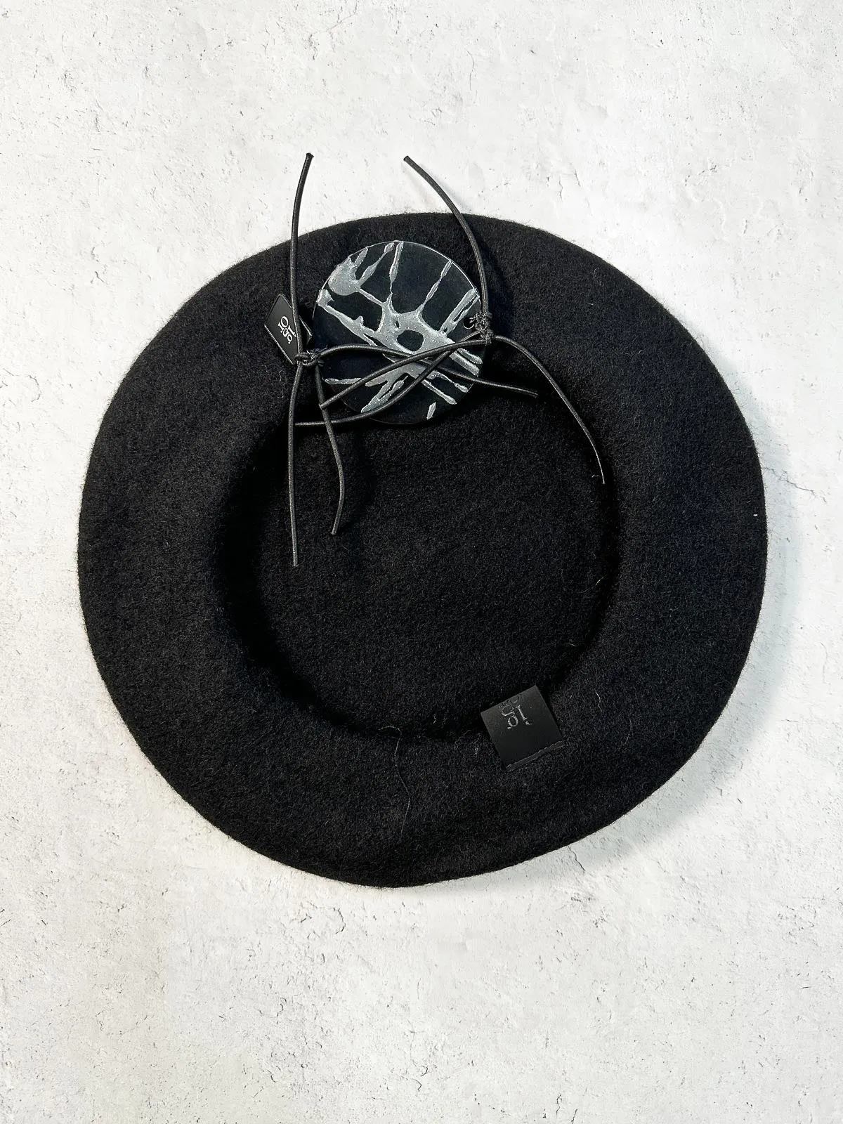 Beret with Pin, Silver