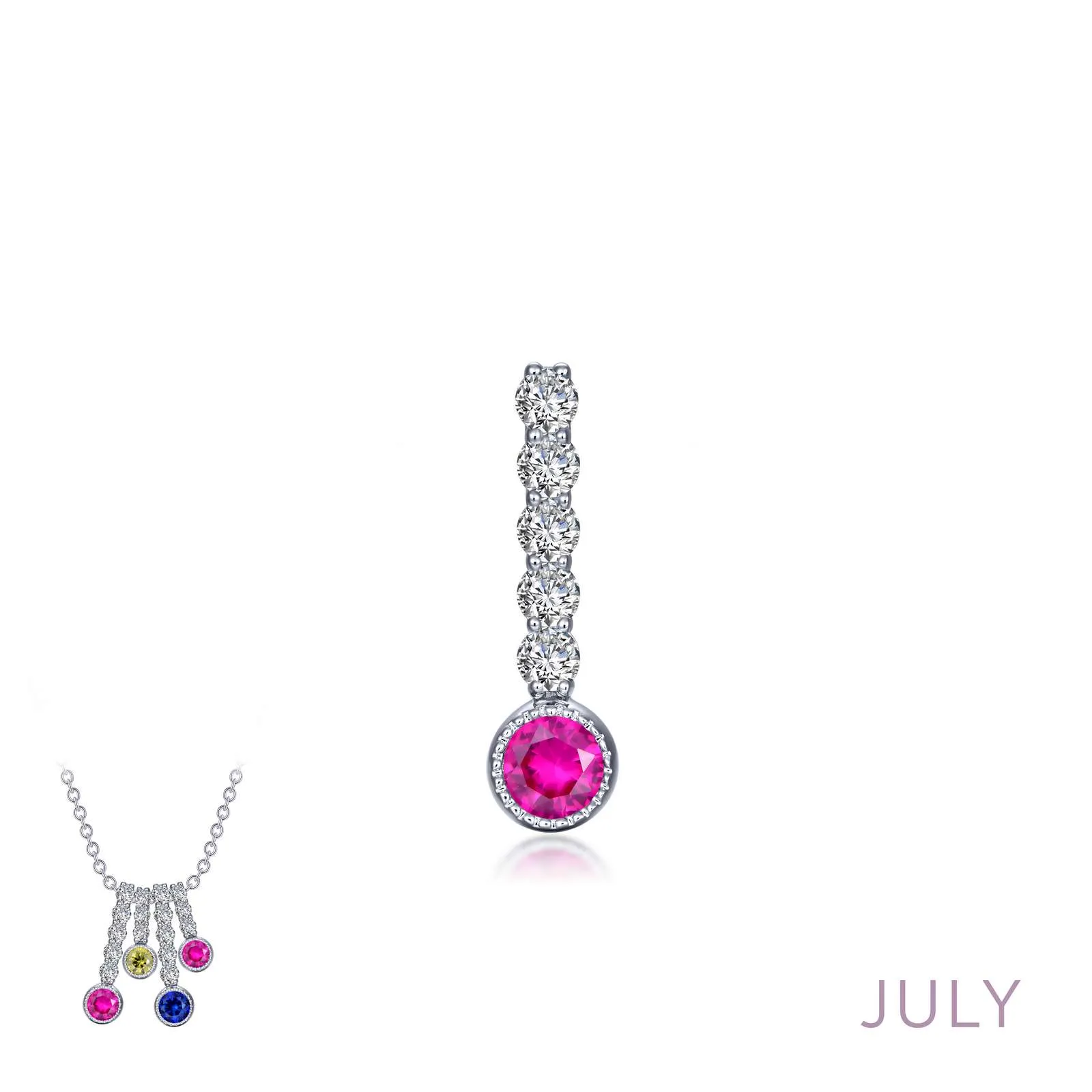 Birthstone Love Stoned Pendant