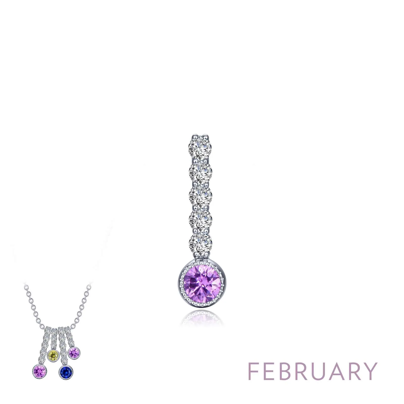 Birthstone Love Stoned Pendant
