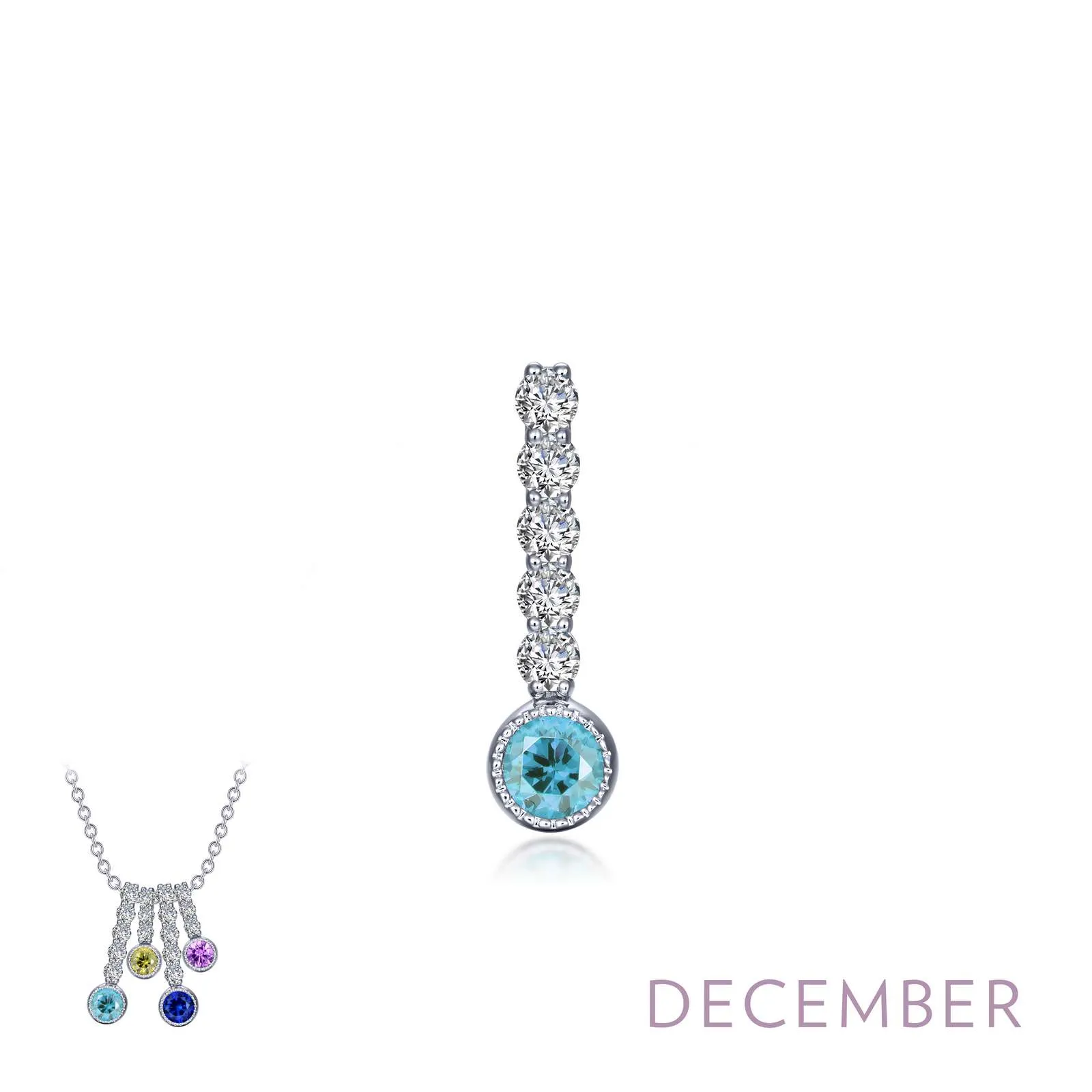 Birthstone Love Stoned Pendant