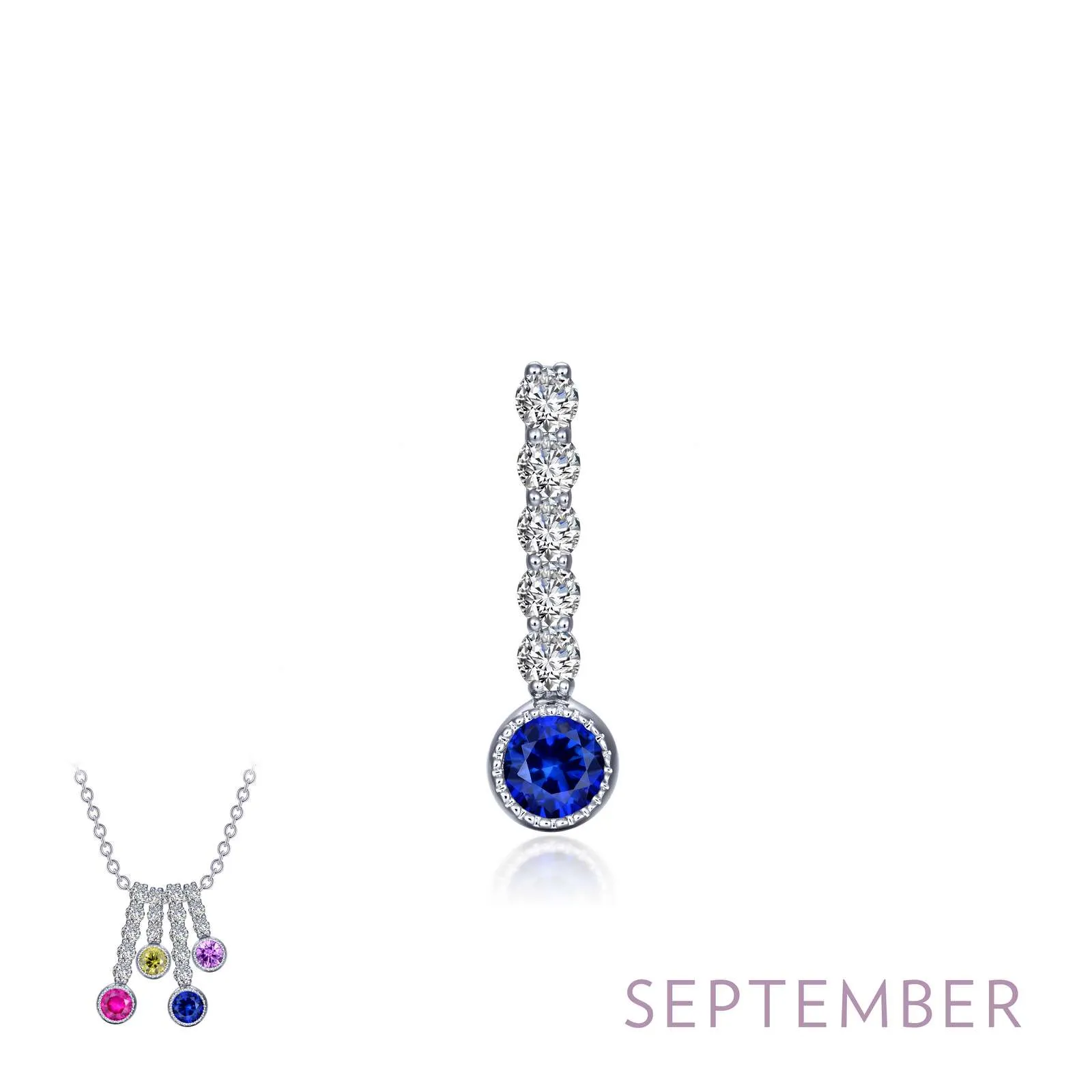 Birthstone Love Stoned Pendant