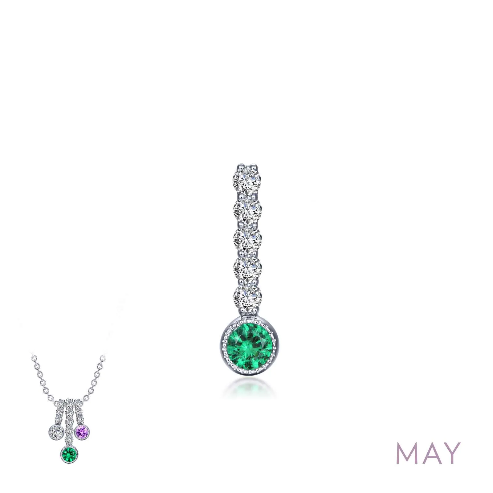 Birthstone Love Stoned Pendant