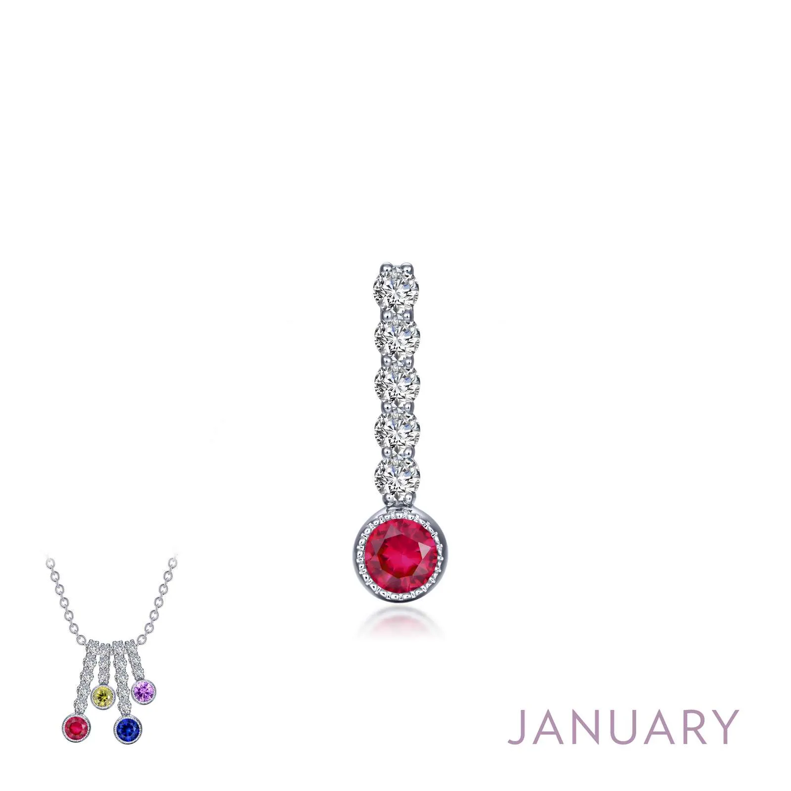 Birthstone Love Stoned Pendant