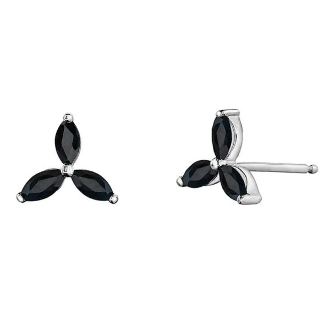 Black Sapphire Earrings