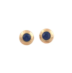 Blue Sapphire Stud Earrings