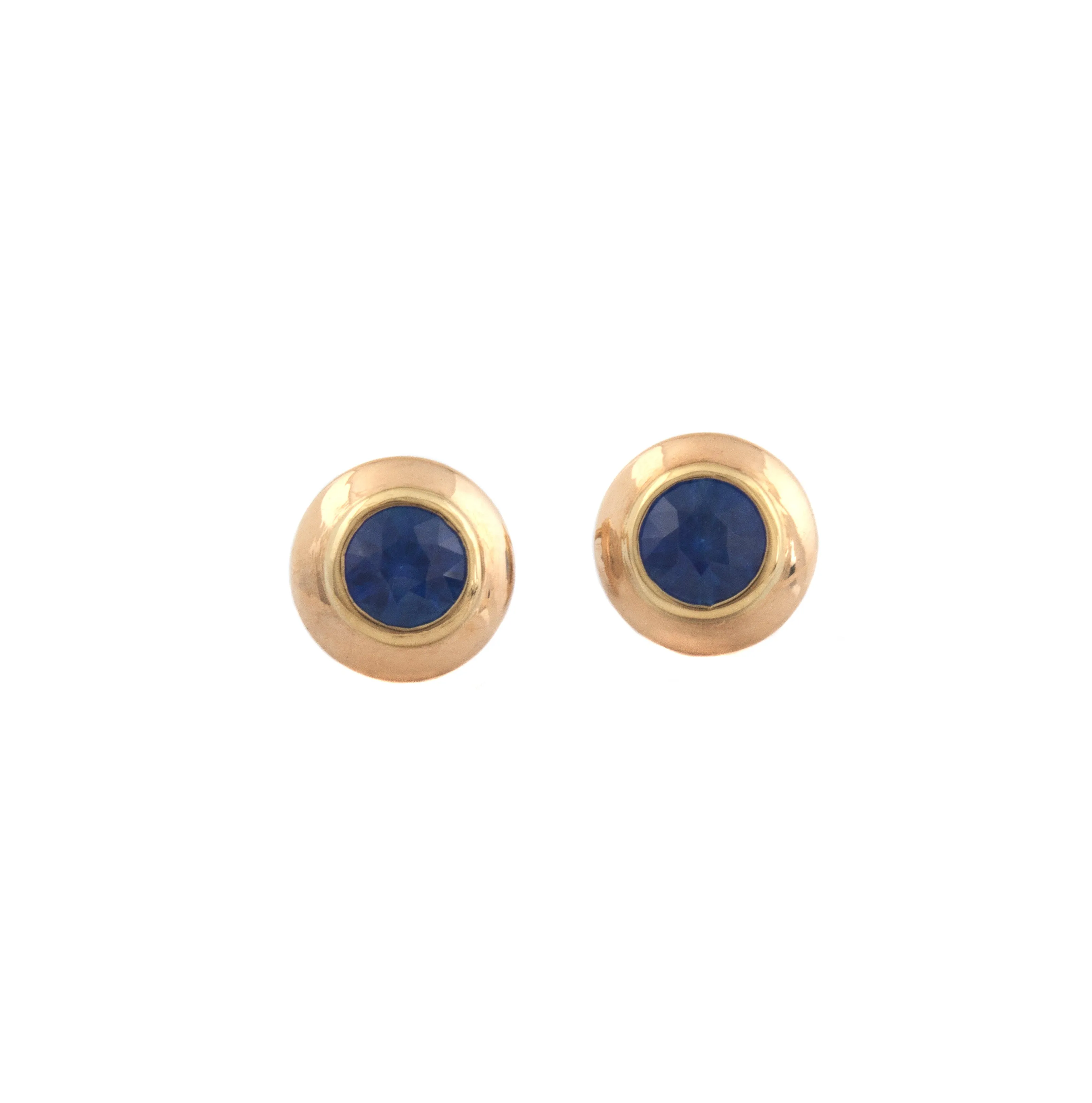 Blue Sapphire Stud Earrings