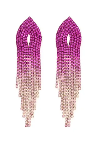 Came To Party Chandelier Earrings - Pink/combo
