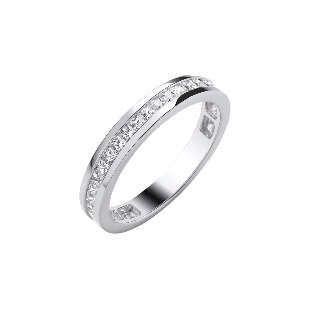 Channel Set Princess Cut 3/4 Diamond Ring