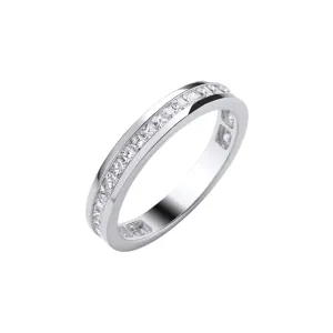 Channel Set Princess Cut 3/4 Diamond Ring