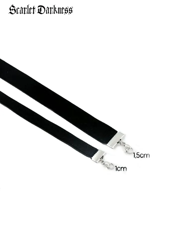 Classic Black Velvet Choker Necklace for Women