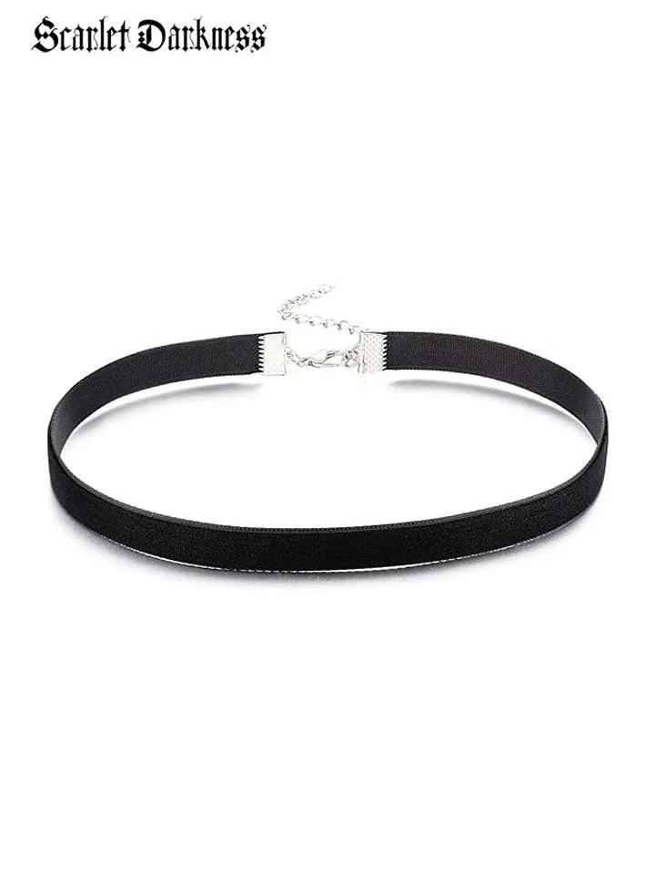 Classic Black Velvet Choker Necklace for Women