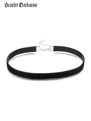 Classic Black Velvet Choker Necklace for Women
