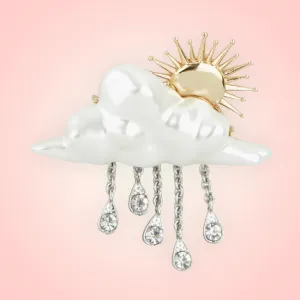 Cloud Drop brooch by Bill Skinner