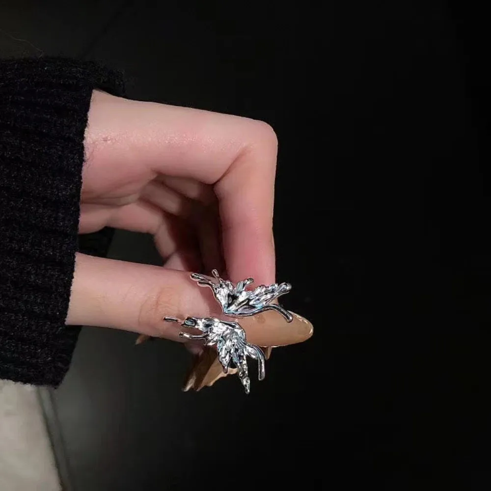 Creative Moonstone Inlay Rings New Style Light Luxury Niche Women Opening Adjustable Ring For Couples Friends Gifts