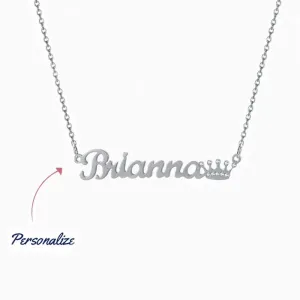 Crown Name Necklace