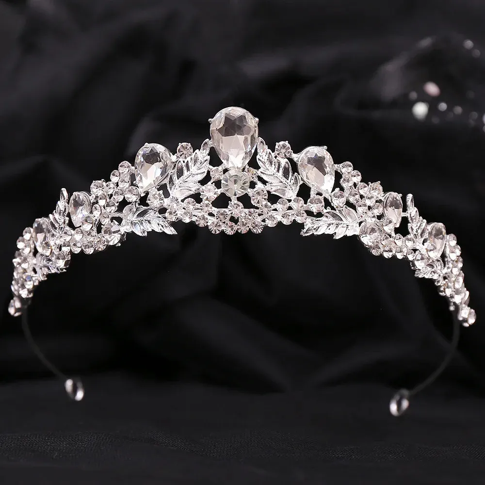 Crystal Bridal Tiaras Crowns Luxury Rhinestone Tiara For Women