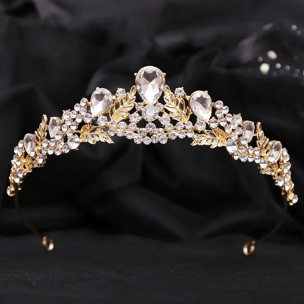 Crystal Bridal Tiaras Crowns Luxury Rhinestone Tiara For Women