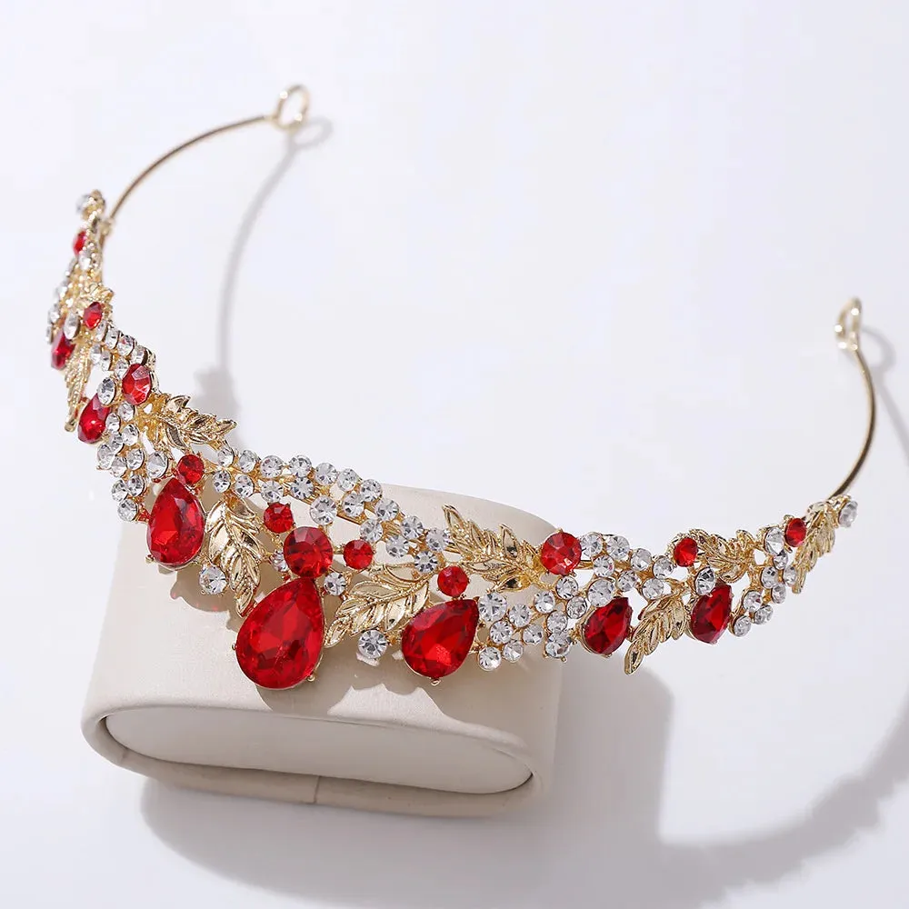 Crystal Bridal Tiaras Crowns Luxury Rhinestone Tiara For Women