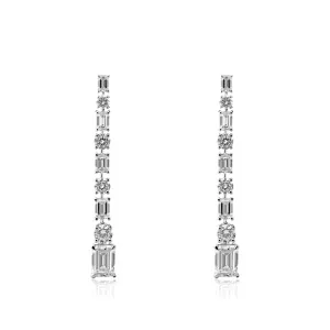 Diamond Earrings 4.85cts TW