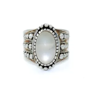 Divine Moonstone Silver Ring