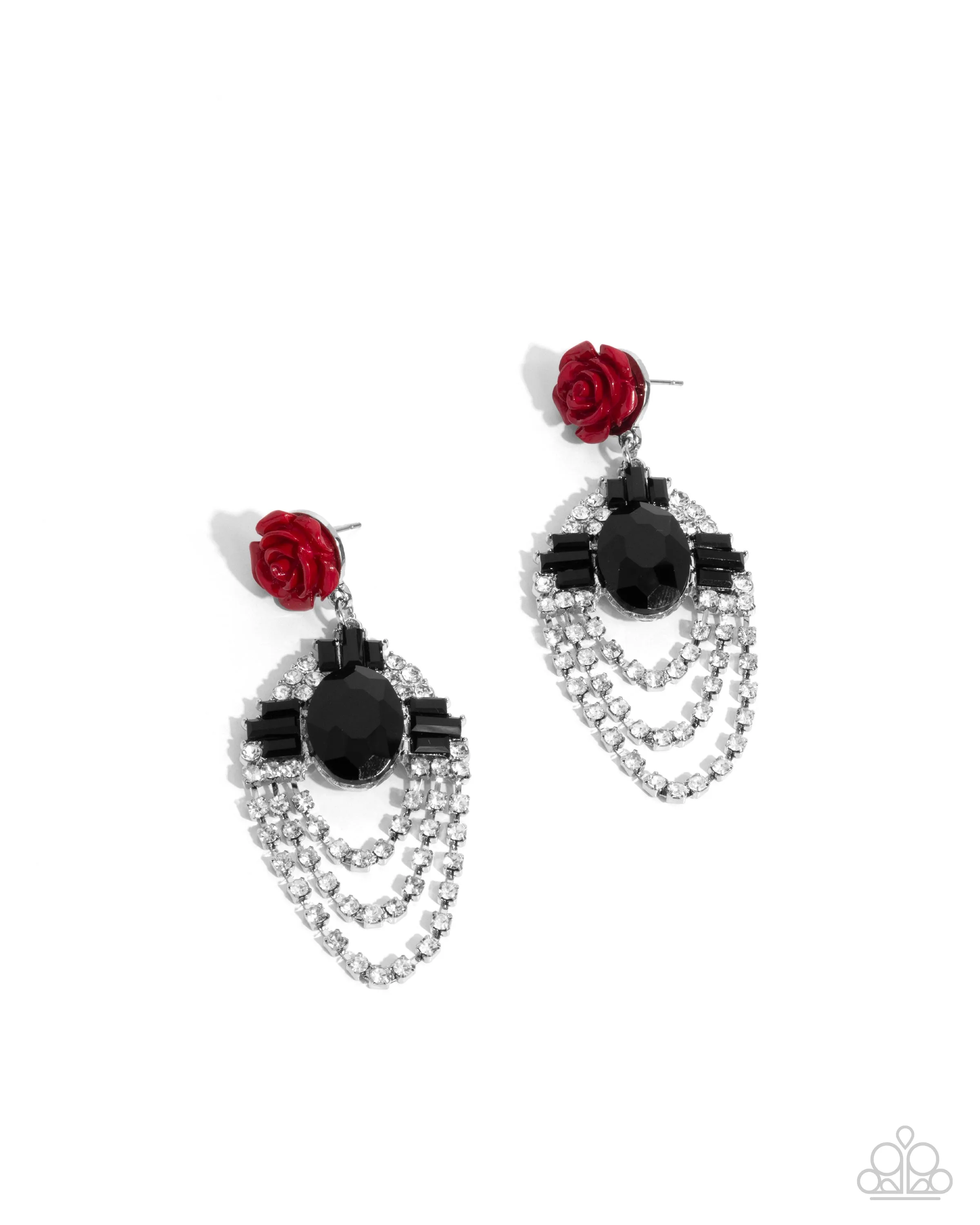 Earrings Rosy Rave - Red