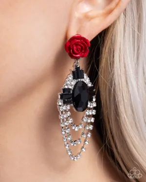 Earrings Rosy Rave - Red