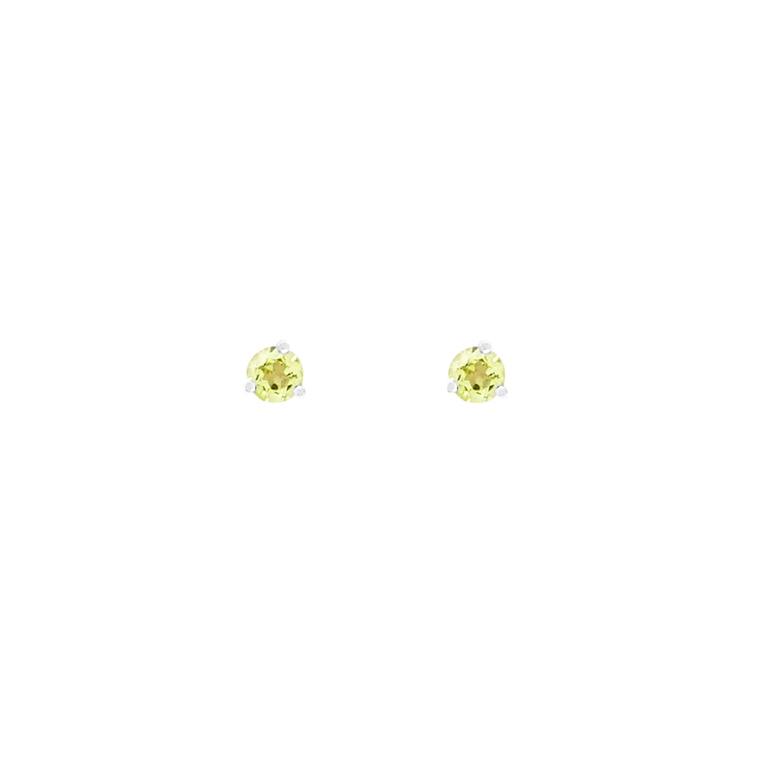Element Studs | Silver & Peridot