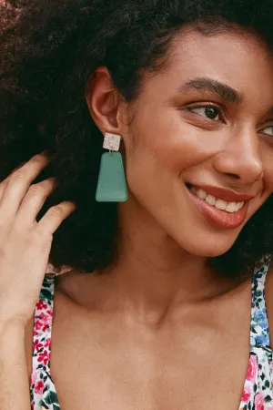 Elysian Sparkle Earring - Emerald
