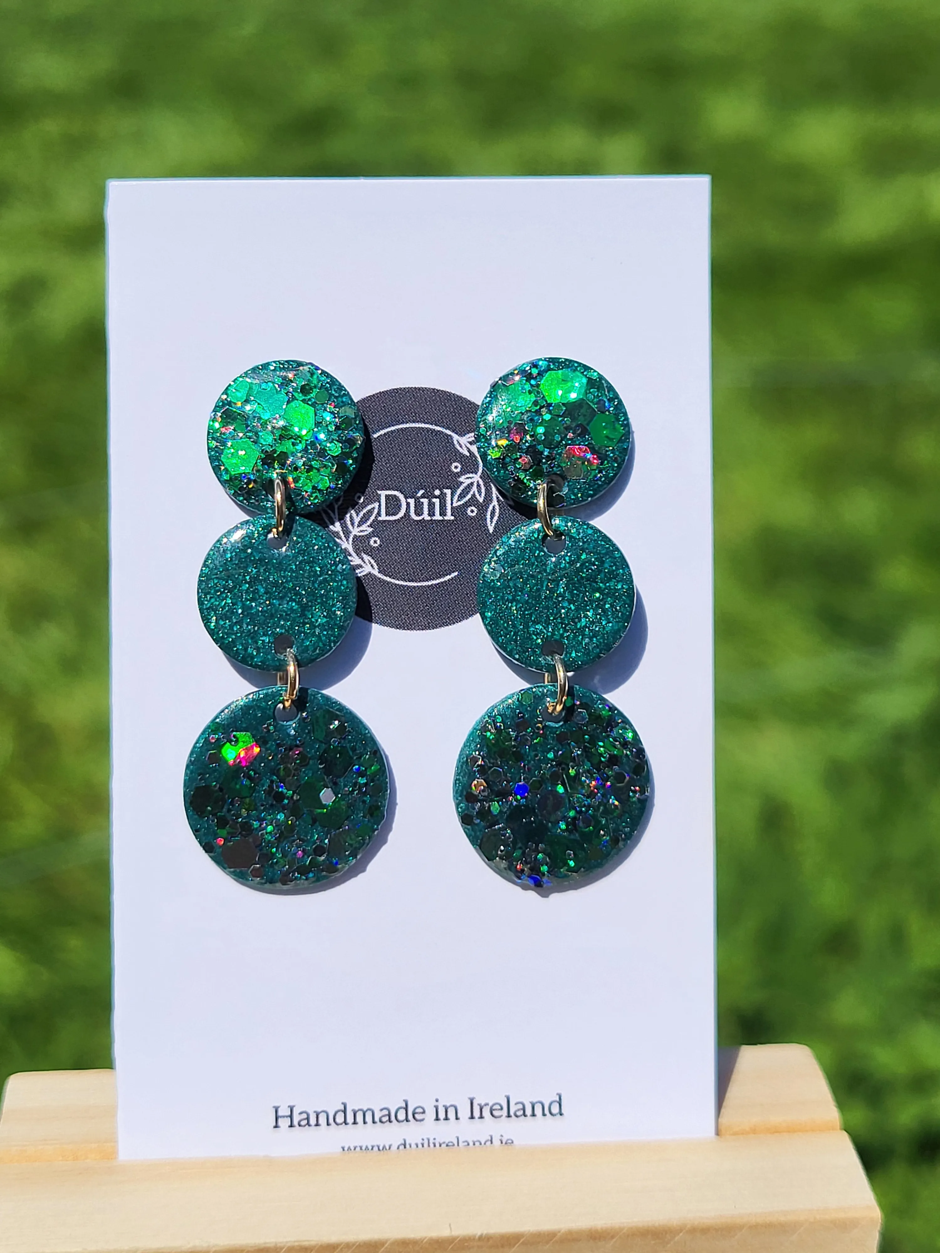 Emerald drop earrings