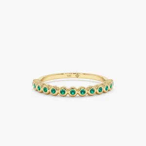 Emerald Half Eternity Ring, Arleth