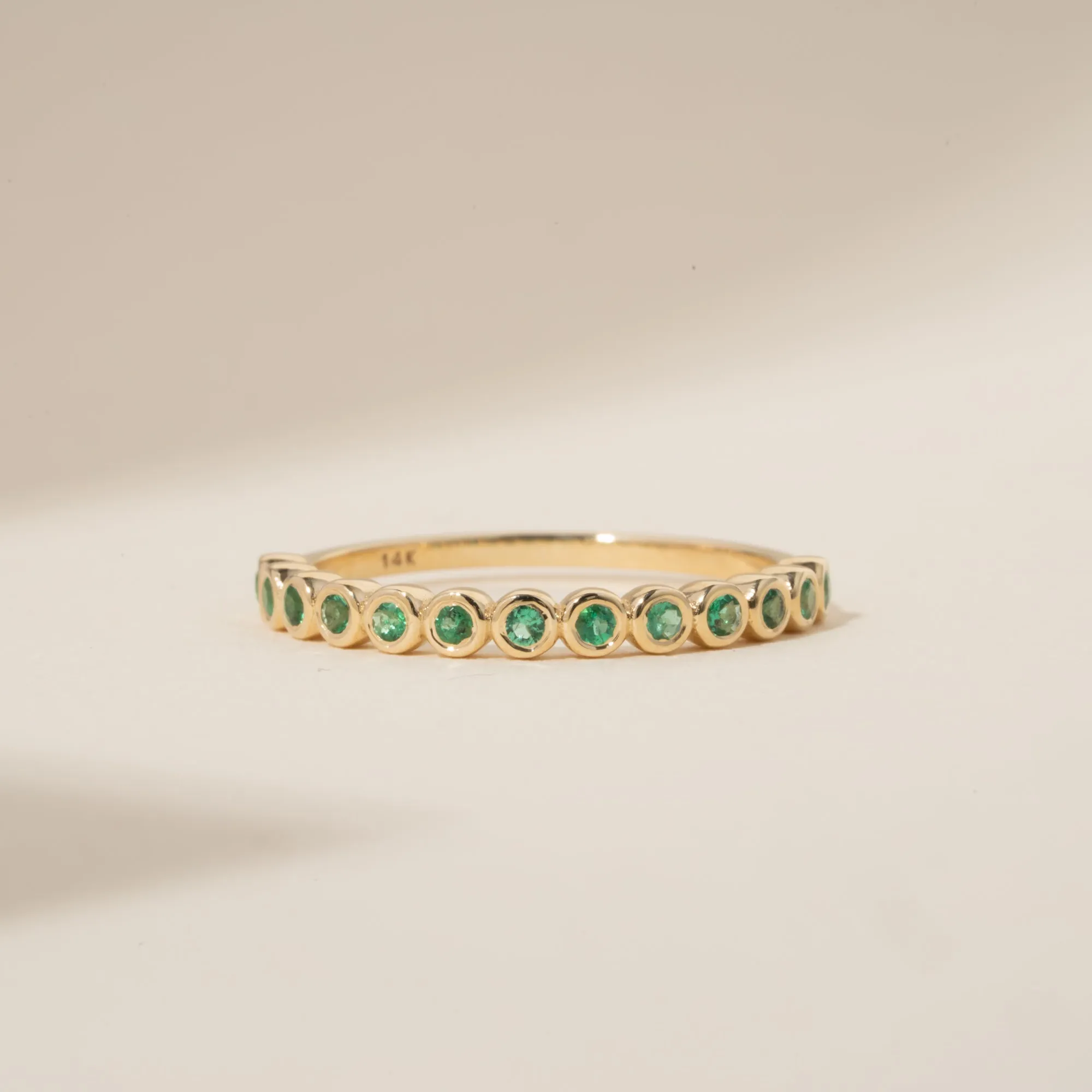 Emerald Half Eternity Ring, Arleth